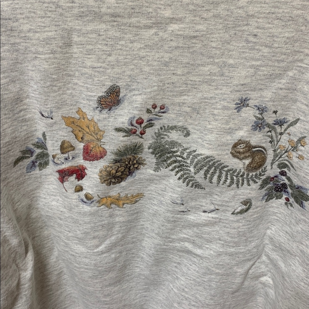 New CL Women’s Gray Sweatshirt with Nature Print - Picture 4 of 4